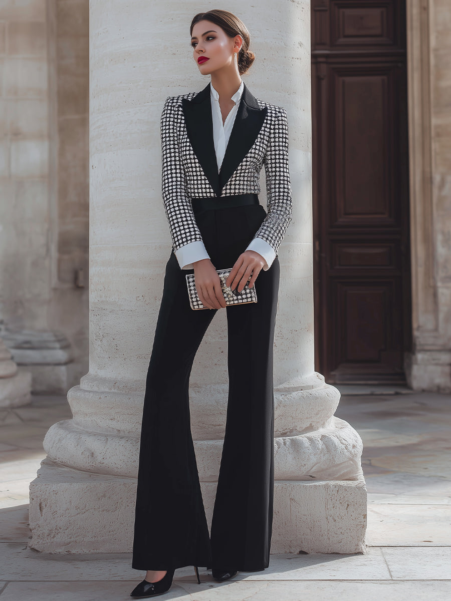 Tuta Sartoriale con Rever e Corpetto Strutturato