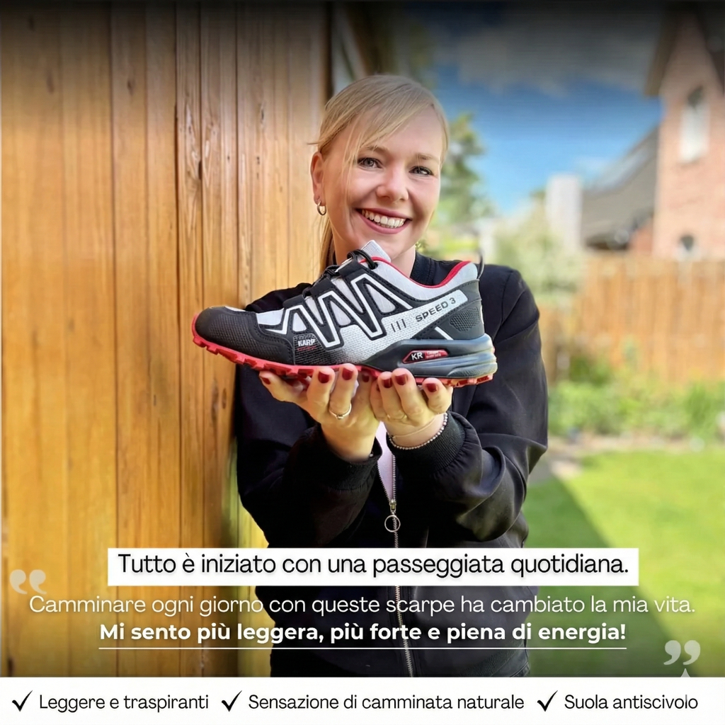 OrthoTrekking - Scarpe da trekking ed escursionismo ergonomiche per alleviare il dolore