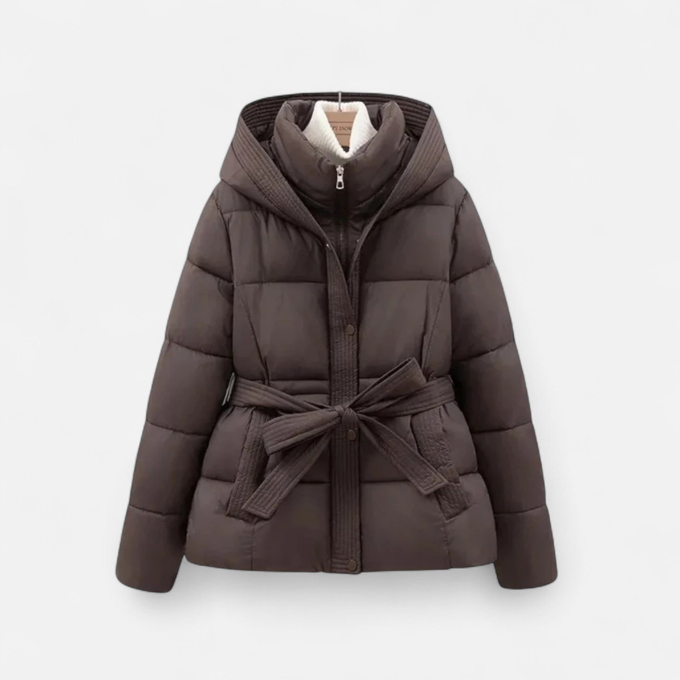 Giacca Trapuntata – Design Cinturato – Essenziale Chic per l'Inverno