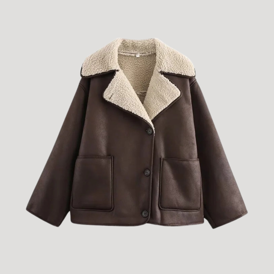 Cappotto Invernale con Collo in Shearling