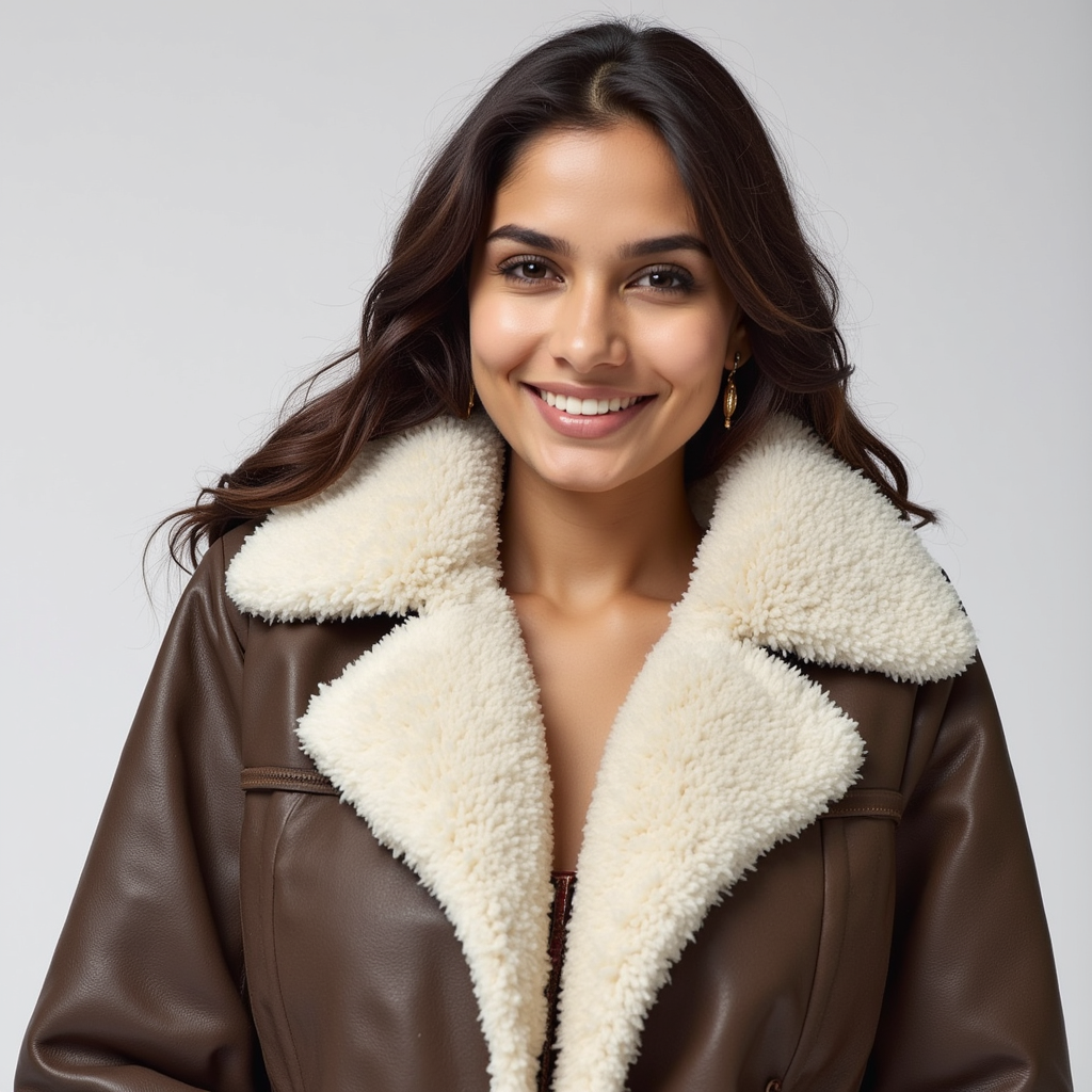 Cappotto Invernale con Collo in Shearling