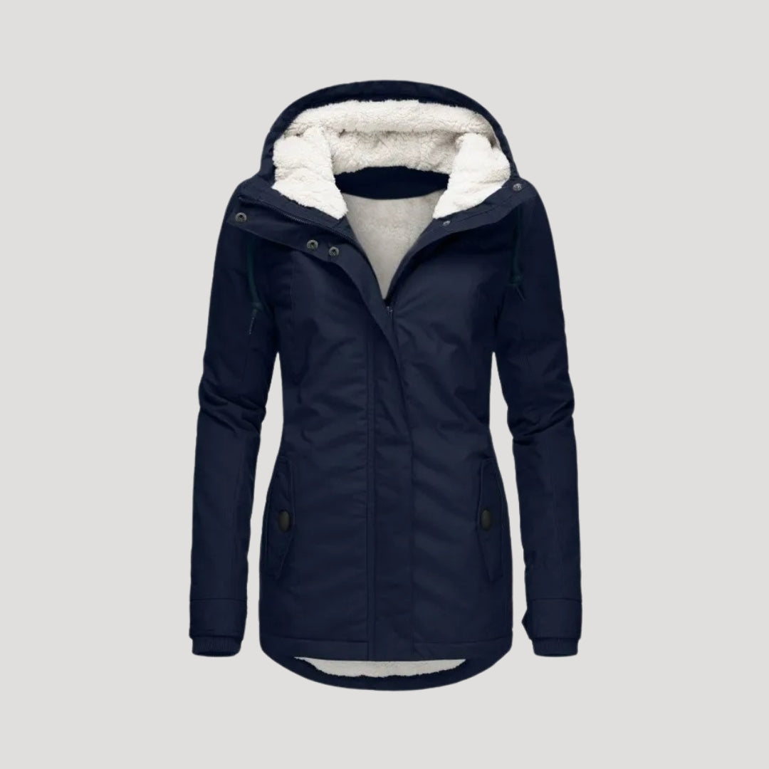 Parka Invernale Jasirada – Giacca con Cappuccio Foderata in Pile