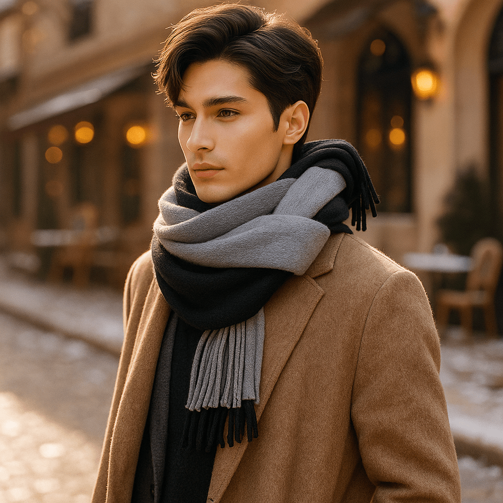 Sciarpa Lunga Cashmere - Elegante - Morbida - Stile Invernale