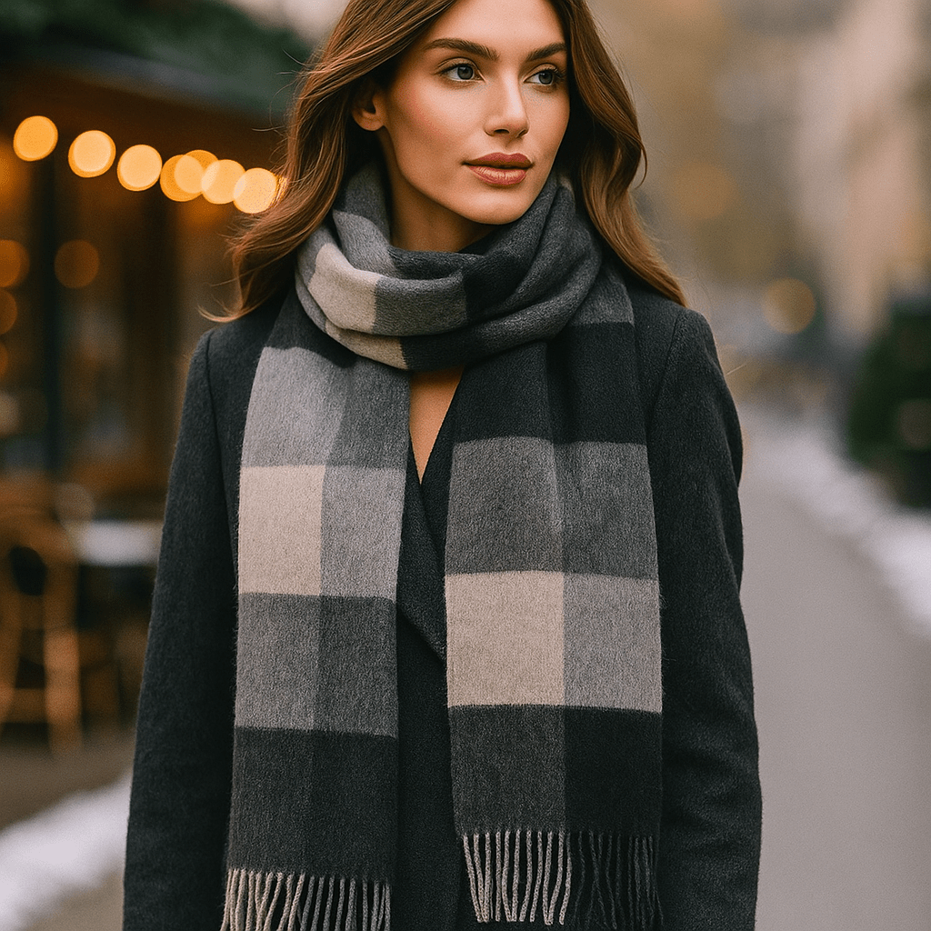 Sciarpa Lana di Lusso - Calda - Morbida - Elegante - Inverno