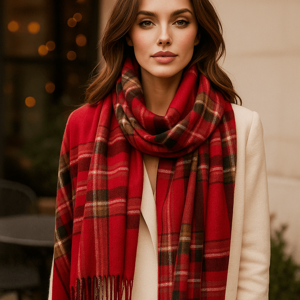 Sciarpa Liora - Morbida - Elegante - A Quadri