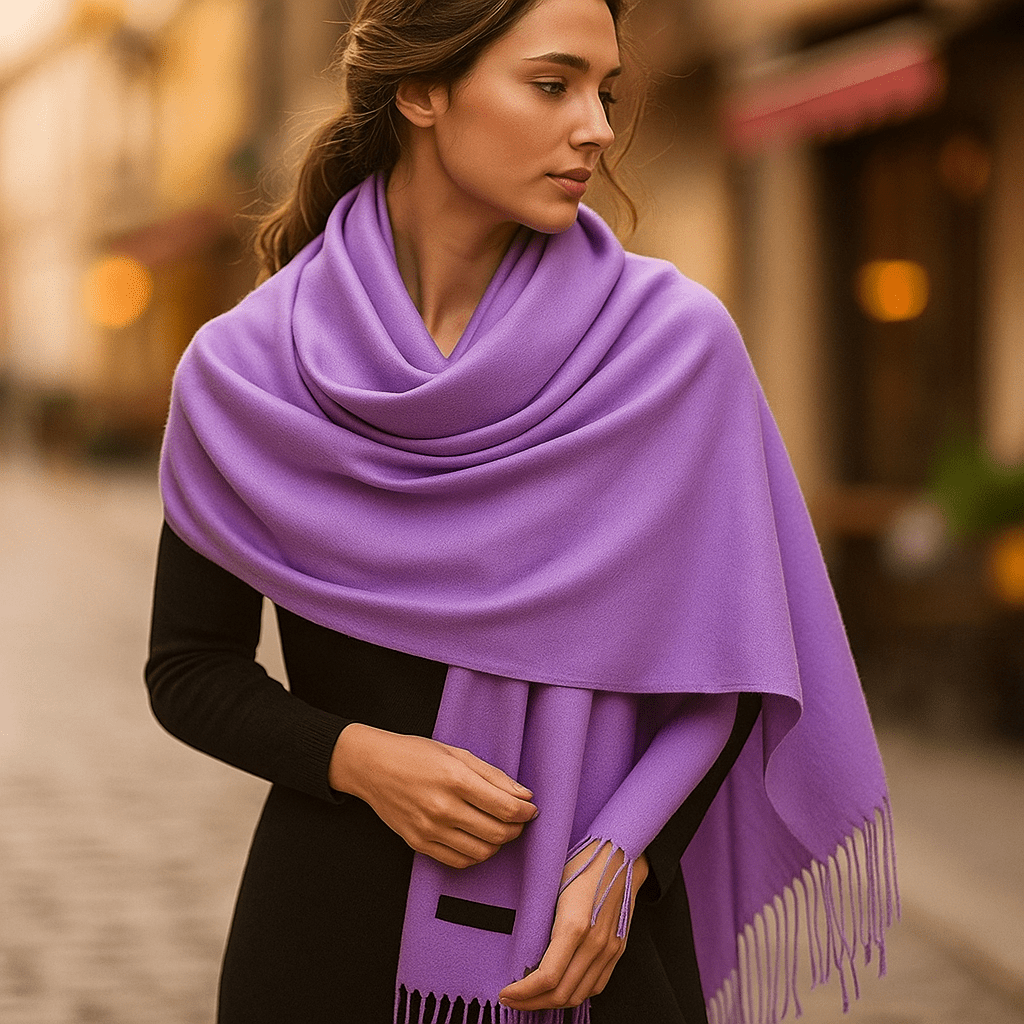 Sciarpa Cashmere Donna - Lunga - Morbida - Elegante - Inverno