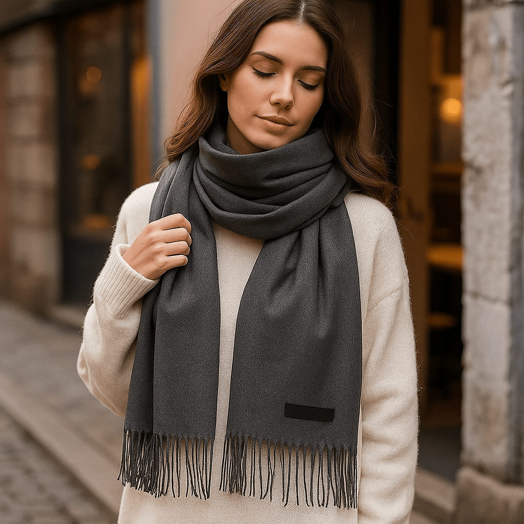 Sciarpa Cashmere Donna - Lunga - Morbida - Elegante - Inverno